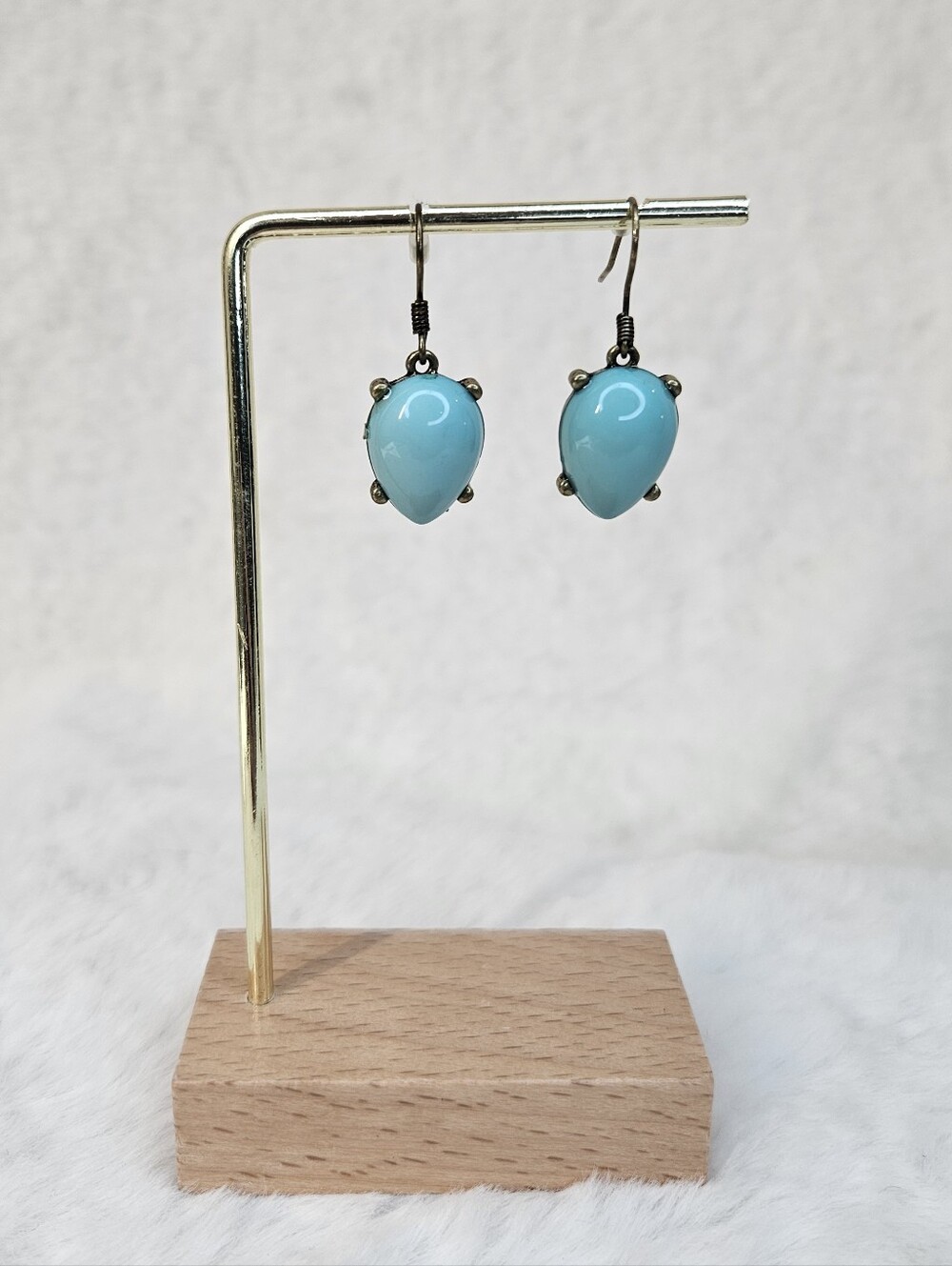 Turquoise Teardrop Dangle Earrings